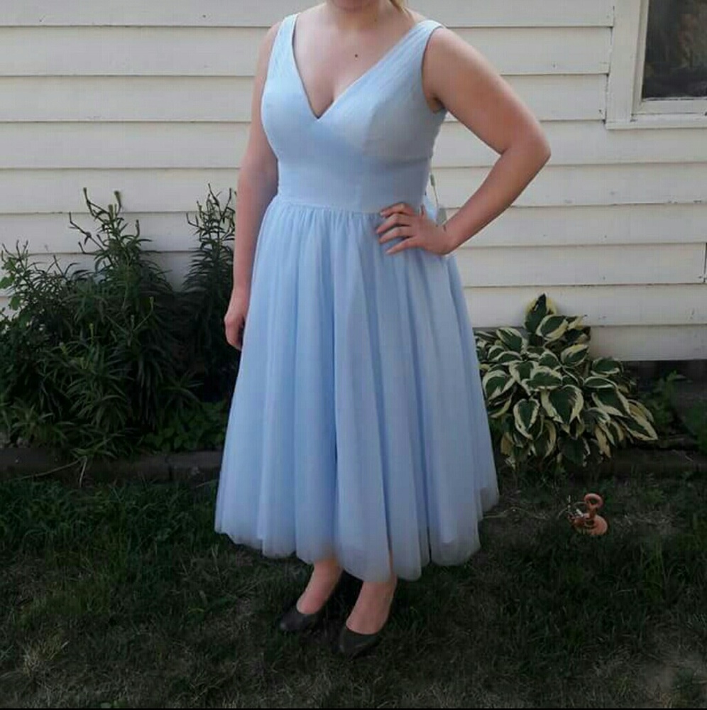 Light blue dress, prom, homecoming, bridesmaid